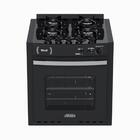 Fogao De Embutir 4 Bocas Venax Gaudi Platinum Vitreo Preto Ga