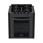 Fogao De Embutir 4 Bocas Venax Gaudi Prisma Vitreo Bl Grafite