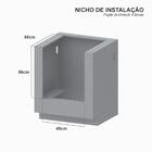 Fogao De Embutir 4 Bocas Venax Gaudi Prisma Vitreo Bl Vermelh