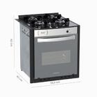 Fogao De Embutir 4 Bocas Venax Gaudi Prisma Vitreo El Inox Ga