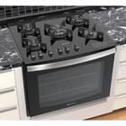 Fogão De Embutir 5 Bocas Atlas Preto Mesa De Vidro Bivolt