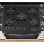 Fogão De Embutir 5 Bocas Atlas Preto Mesa De Vidro Bivolt