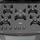 Fogão De Embutir 5 Bocas Dako Glass De5vup Com Mesa De Vidro