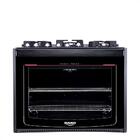 Fogão De Embutir 5 Bocas Dako Glass De5vup Com Mesa De Vidro