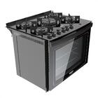 Fogão De Embutir 5 Bocas Dako Glass De5vup Com Mesa De Vidro