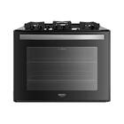 Fogão De Embutir 5 Bocas Preto Com Mesa De Vidro Dako Supreme