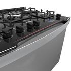 Fogão De Embutir 5 Bocas Preto Dako Diplomata Grill Style Com