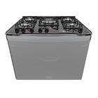 Fogão De Embutir 5 Bocas Preto Dako Diplomata Grill Style Com