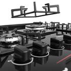 Fogão De Embutir 5 Bocas Preto Dako Diplomata Grill Style Com