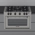 Fogao De Embutir 5 Bocas Venax Gaudi Line Inox Gas