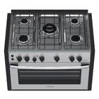 Fogao De Embutir 5 Bocas Venax Gaudi Platinum Gii Inox Gas Glp