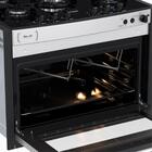 Fogao De Embutir 5 Bocas Venax Gaudi Platinum Vitreo Inox Gas