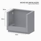 Fogao De Embutir 5 Bocas Venax Gaudi Platinum Vitreo Inox Gas