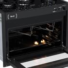 Fogao De Embutir 5 Bocas Venax Gaudi Platinum Vitreo Preto Ga