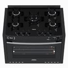 Fogao De Embutir 5 Bocas Venax Gaudi Platinum Vitreo Preto Ga