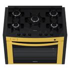 Fogao De Embutir 5 Bocas Venax Gaudi Prisma Vitreo Bl Amarelo