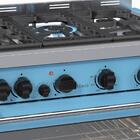 Fogao De Embutir 5 Bocas Venax Temis Azul Gas Glp