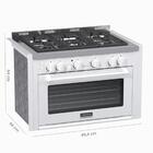 Fogao De Embutir 5 Bocas Venax Temis Branco Gas Glp