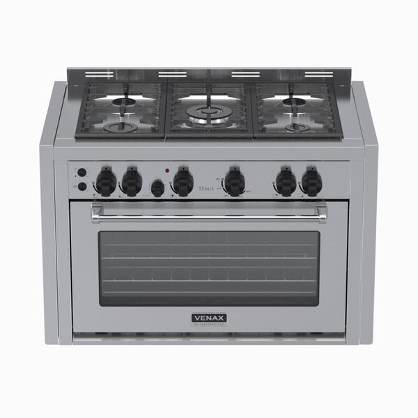 Fogão De Embutir 5 Bocas Venax Temis Inox Gas Glp 220v