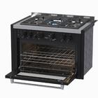 Fogao De Embutir 5 Bocas Venax Temis Preto Fosco Gas Glp