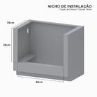 Fogao De Embutir 5 Bocas Venax Temis Preto Fosco Gas Glp