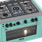 Fogao De Embutir 5 Bocas Venax Temis Verde Gas Glp