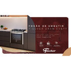 Fogão De Embutir Fischer 5 Bocas Gran Cheff Silver - 127 Volts