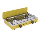 Fogao De Mesa 2 Bocas Venax Flamalar Vetro Amarelo Gas Glp