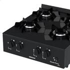 Fogao De Mesa 4 Bocas Venax Grand Petit Line Preto Gas Glp