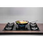 Fogão De Mesa Cooktop 5 Bocas Vidro Preto À Gás Suggar Fg5005