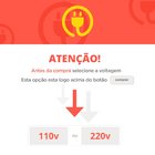 Fogão de Mesa Fogatti 2 Bocas V200 Preto Flange Esmaltado Biv