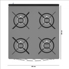 Fogão De Piso 4 Bocas Ares Glass Realce