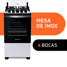 Fogão De Piso  Brastemp 4 Bocas Branco Bfo4nbb - Bivolt