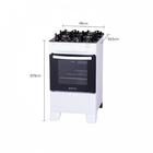 Fogão De Piso Atlas 4 Bocas Monaco Acendimento Automático Top