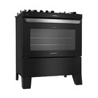 Fogão De Piso Atlas 5 Bocas Agile Up Glass