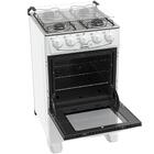 Fogão De Piso Atlas Mônaco Glass 4 Bocas Acendimento Automáti