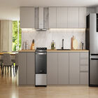 Fogão De Piso Brastemp 4 Bocas Inox Com Mesa De Vidro Dupla C