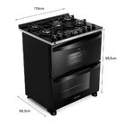 Fogão De Piso Brastemp De 05 Bocas Com Duplo Forno E Tecnolog