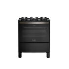 Fogão De Piso Esmaltec 5 Bocas Esmeralda Glass Preto – Bivolt