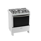 Fogão De Piso Esmaltec 5 Bocas Jade Branco - Bivolt