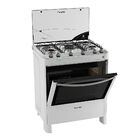 Fogão De Piso Esmaltec 5 Bocas Jade Branco - Bivolt