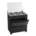 Fogão De Piso Esmaltec 6 Bocas Caribe, Mesa De Inox, Acendime