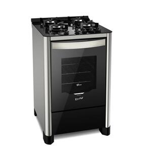 Fogão 4 Bocas Fischer Gran Cheff Inox Mesa em Vidro - 110v - 26987-59775