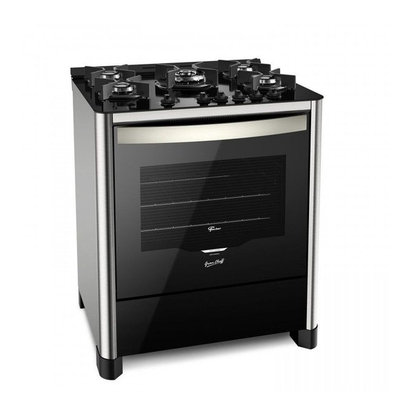 Fogao De Piso Fischer Gran Cheff 5 Bocas Tripla Chama Inox 127v 26988 Leroy Merlin