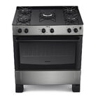 Fogão De Piso Itatiaia Essencial 5 Bocas Mesa De Vidro Inox –