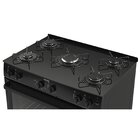 Fogão De Piso Itatiaia Essencial 5 Bocas Mesa De Vidro Preto