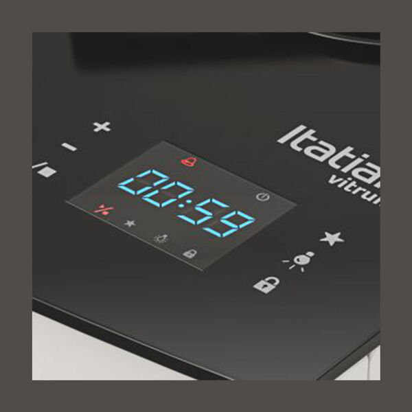 Fogão de Piso Itatiaia Vitrum 5 Bocas Mesa de Vidro com Timer