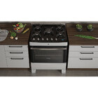 Fogão De Piso Itatiaia Vitrum Timer 5 Bocas Mesa De Vidro Bra