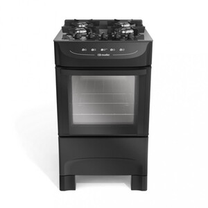 Fogão 4 Bocas Mueller Mfv4bb Preto Mesa em Vidro - Bivolt - 610000683