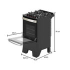 Fogão De Piso Mueller 4 Bocas Piacere Vetro